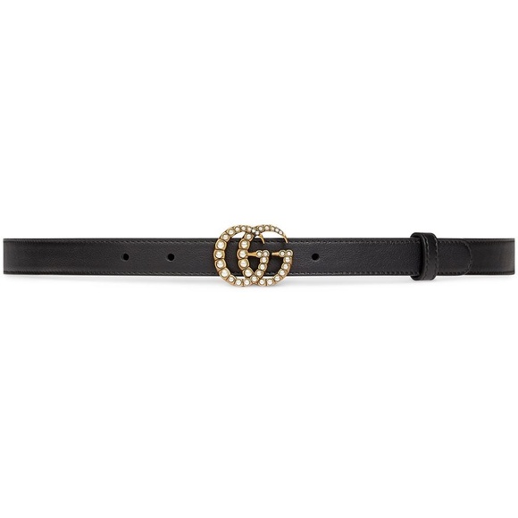 gucci leather belt with pearls main image 8